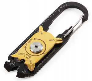 MULTITOOL 20 NARZĘDZI KARABIŃCZYK BRELOK NÓŻ