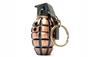 MINI LATARKA LASER BRELOK GRANAT WOJSKO ARMY