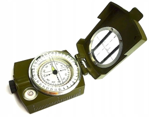 KOMPAS BUSOLA PROFESJONALNY ALUMINIUM METAL WOJSKO
