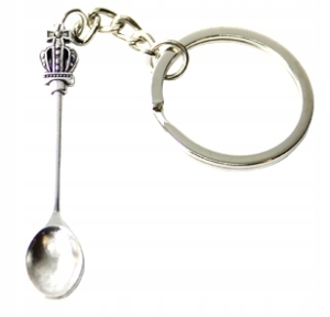 ŁYŻECZKA DO WCIĄGANIA PROSZKU TABAKI BRELOK ŁYŻKA