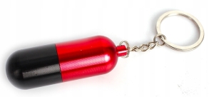 FAJKA LUFKA KAPSUŁKA PIGUŁKA ZAMYKANA BRELOK