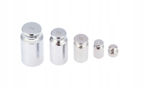 ODWAŻNIKI ZESTAW CIĘŻARKÓW 5 SZT DO KALIBRACJI