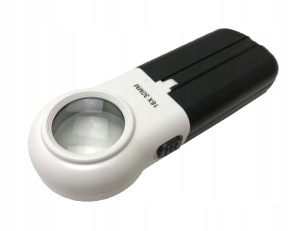 Lupa podświetlana składana latarka led lampa