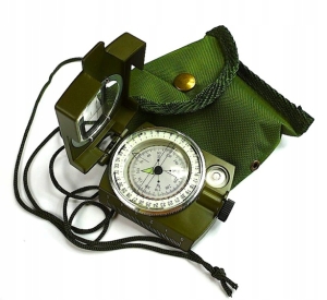 KOMPAS BUSOLA PROFESJONALNY ALUMINIUM METAL WOJSKO