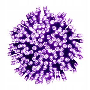 LAMPKI CHOINKOWE 300 LED ŁĄCZENIE KOLOR FIOLETOWY