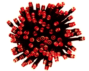 LAMPKI CHOINKOWE 100 LED ŁĄCZENIE KOLOR CZERWONY