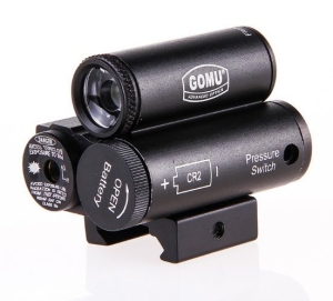 CELOWNIK LASEROWY CZERWONY ŻELOWY PRZYCISK LATARK