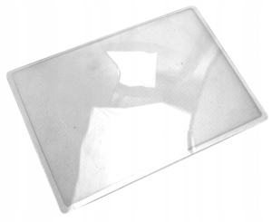 LUPA KARTKA KARTA SOCZEWKA FRESNELA 13X9 CM