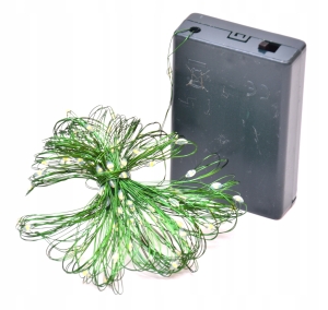 LAMPKI CHOINKOWE DRUCIK LED 100 CIEPŁY BATERIE