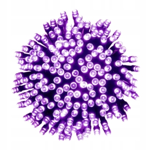 LAMPKI CHOINKOWE 300 LED ŁĄCZENIE KOLOR FIOLETOWY