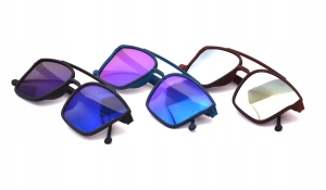 OKULARY PRZECIWSŁONECZNE KOCIE OCZY LUSTERKA