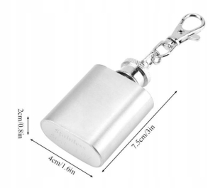 PIERSIÓWKA BRELOK 1OZ 30ML BRELOCZEK STAL PREZENT