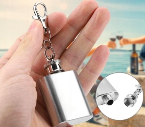 PIERSIÓWKA BRELOK 1OZ 30ML BRELOCZEK STAL PREZENT