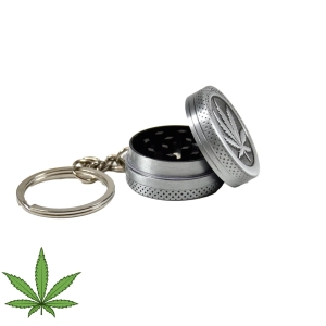 MŁYNEK GRINDER BRELOK METAL MARIHUANA THC CBD