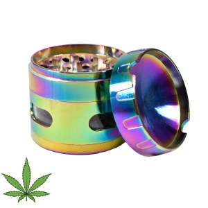 MŁYNEK POPIELNICZKA METAL CBD THC MARIHUANA TYTOŃ