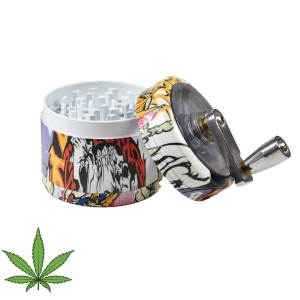 MŁYNEK GRINDER CANNABIS KORBKA 4 CZĘŚCIOWY THC CBD