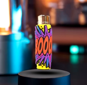 ZAPALNICZKA CLIPPER PŁOMIENIOWA KOMIKS ETUI THC