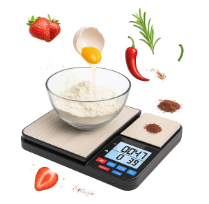 Precyzyjna waga kuchenna dwuzakresowa 5kg 0,1g 500g 0,01g